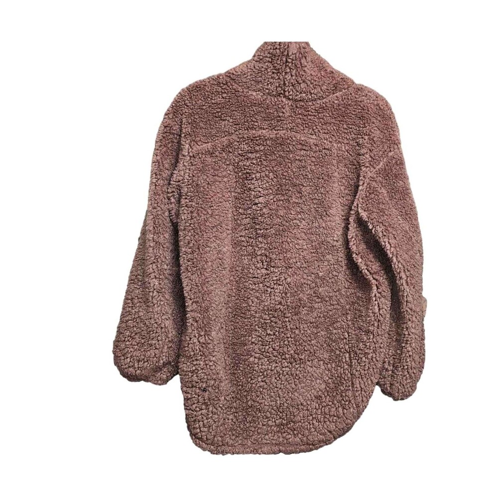 Lululemon Warmth Restore Sherpa Long Pullover Funnel Neck Sweater Smokey Topaz 6 - Picture 6 of 15